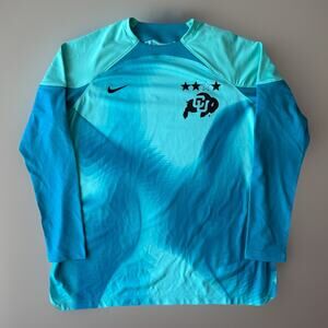 Colorado Buffaloes Goalkeeper Jersey Women's XL Teal NCAA Soccer Nike NWT